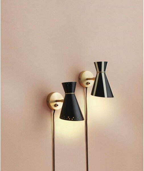 Zidne Svjetiljka Warm Nordic, Bloom, Crno, Dnevna soba, Metal, Vintage