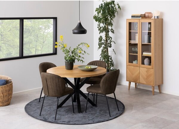 Vitrina u dekoru hrasta 80x178 cm Nagano - Actona