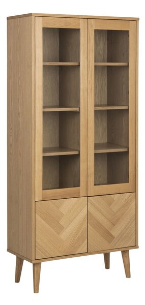 Vitrina u dekoru hrasta 80x178 cm Nagano - Actona
