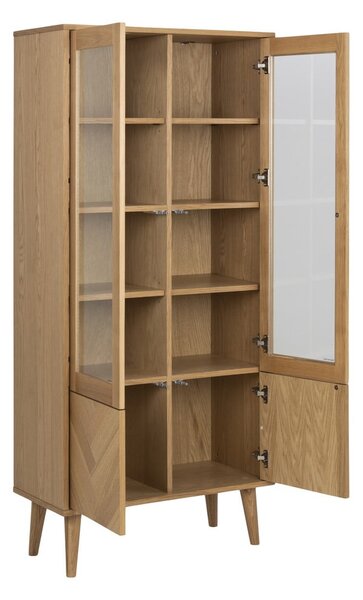 Vitrina u dekoru hrasta 80x178 cm Nagano - Actona