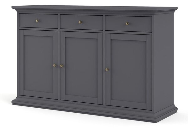 Siva niska komoda 144x92 cm Paris – Tvilum
