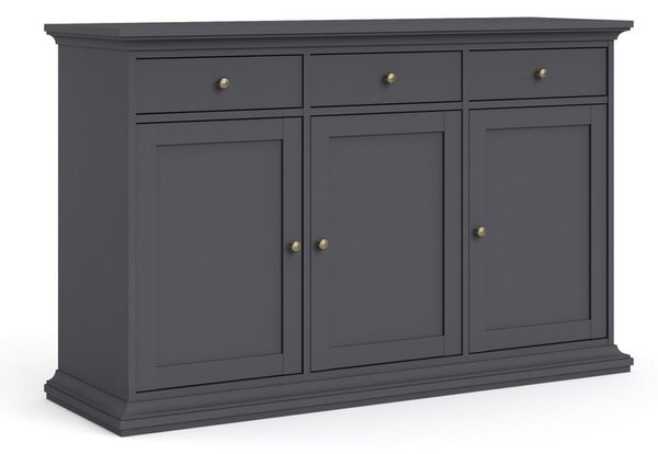 Siva niska komoda 144x92 cm Paris – Tvilum