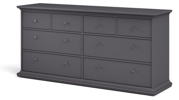 Siva niska komoda 183x87 cm Paris – Tvilum