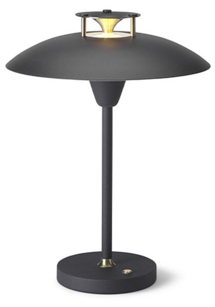 Stolne Lampa Halo Design, prigušiv, Crno, Dnevna soba, Metal