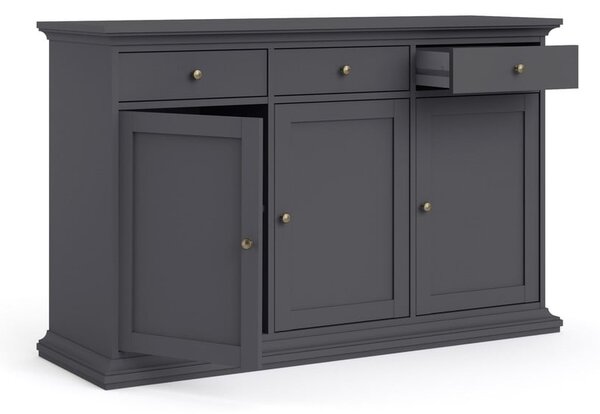 Siva niska komoda 144x92 cm Paris – Tvilum