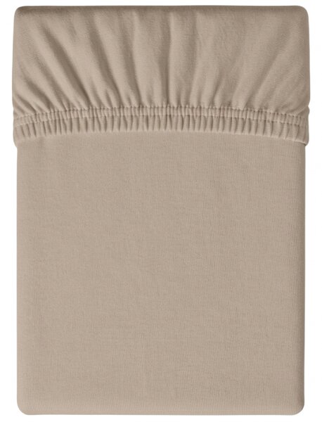 Jersey plahta svijetlo smeđa 90 x 200 cm