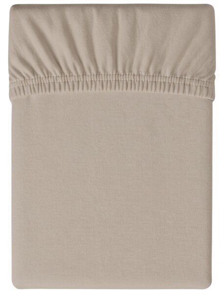 Jersey plahta cappuccino 90 x 200 cm