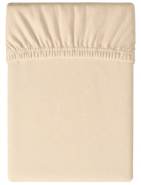 Jersey plahta svijetlo bež 90 x 200 cm