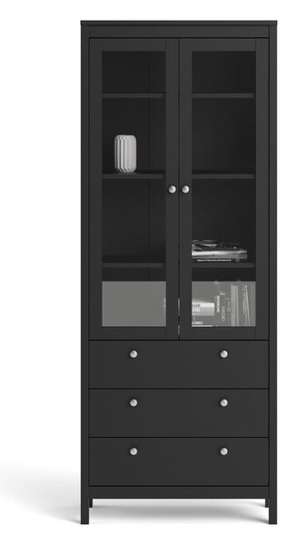 Crna vitrina 78x199 cm Madrid – Tvilum