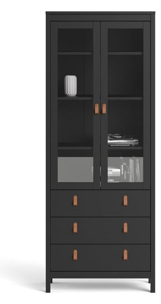 Crna vitrina 78x199 cm Madrid – Tvilum