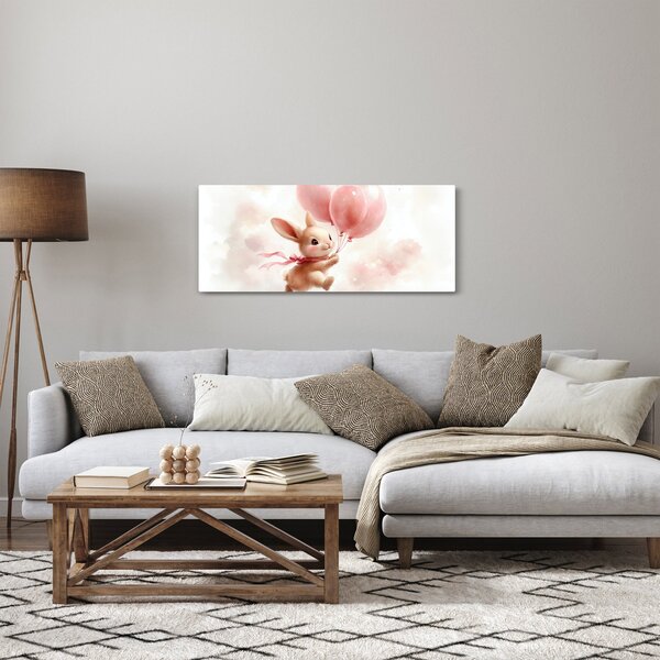 Slika - Zeko s balonima (120x50 cm)