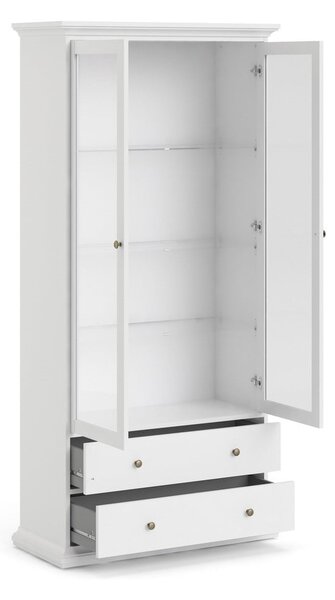 Bijela vitrina 96x201 cm Paris – Tvilum