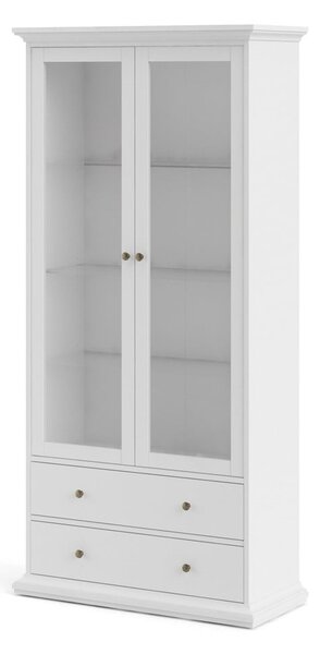 Bijela vitrina 96x201 cm Paris – Tvilum