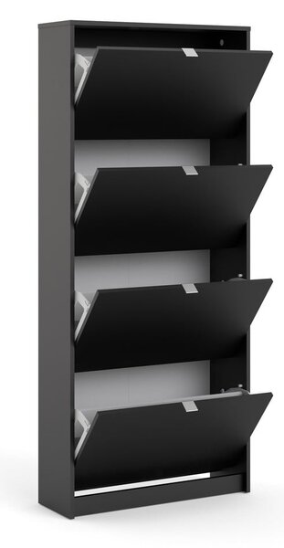 Crni preklopni ormarić za cipele Shoes – Tvilum