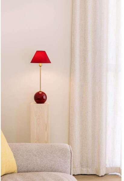 Stolne Lampa Globen Lighting, Crvena, Dnevna soba, Tkanina / tekstil