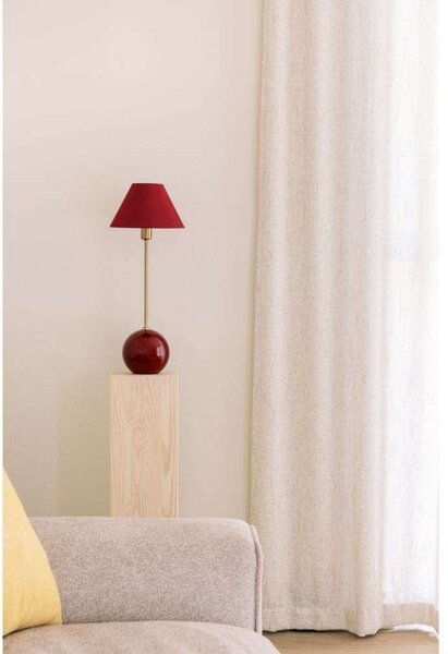 Stolne Lampa Globen Lighting, Crvena, Dnevna soba, Tkanina / tekstil