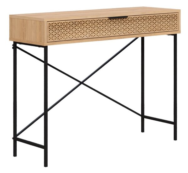 Pomoćni stol u dekoru hrasta u prirodnoj boji 35.5x110 cm Ecrin – Marckeric