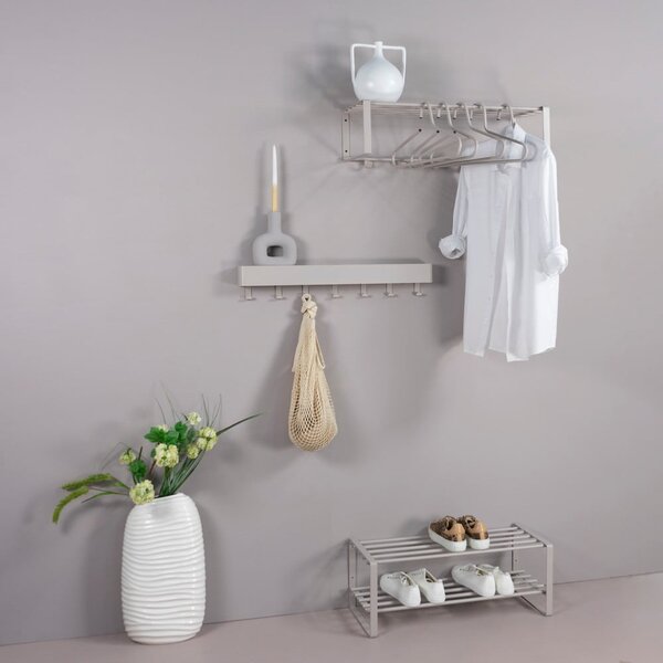Smeđe-sivi metalni ormarić za cipele 70x29x27 cm Rex – Spinder Design