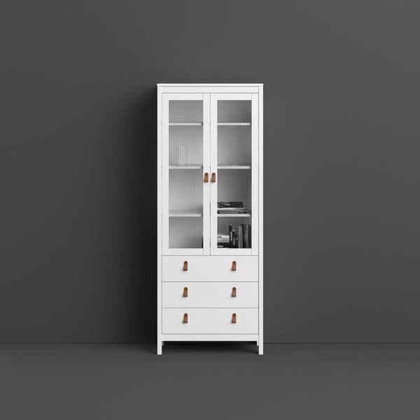 Bijela vitrina 78x199 cm Madrid – Tvilum