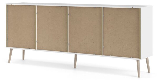 Bijela komoda 196x82x39 cm Oslo – Tvilum