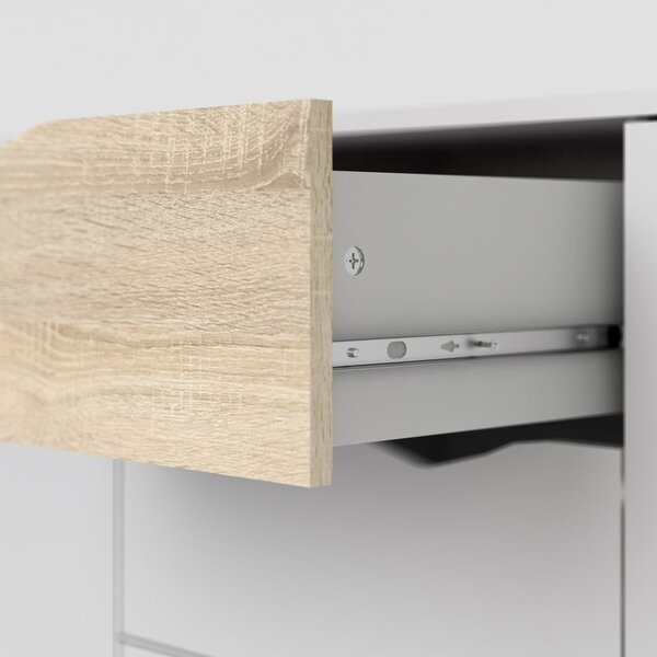 Bijela komoda 196x82x39 cm Oslo – Tvilum
