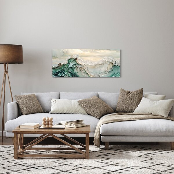 Slika - 3D morska apstrakcija (120x50 cm)