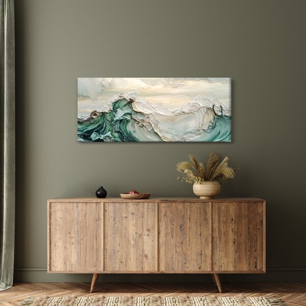 Slika - 3D morska apstrakcija (120x50 cm)
