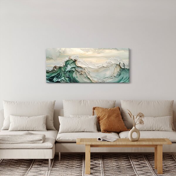 Slika - 3D morska apstrakcija (120x50 cm)