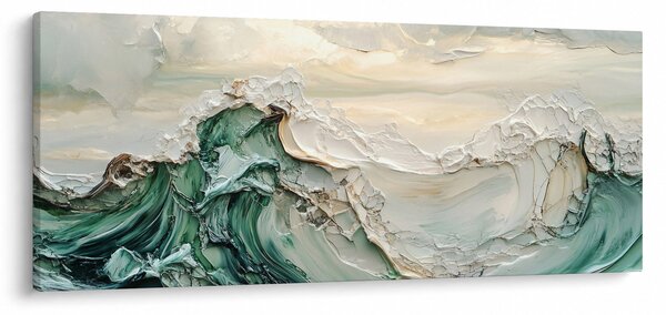 Slika - 3D morska apstrakcija (120x50 cm)