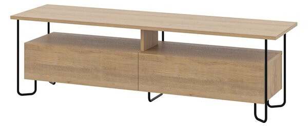 TV komoda u dekoru hrasta u prirodnoj boji 150x45 cm Dilly – Marckeric