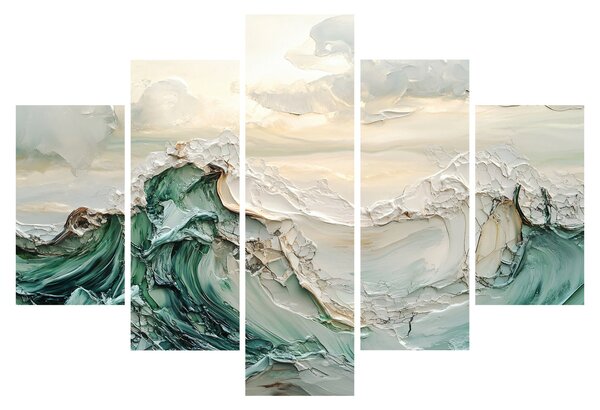 Slika - 3D morska apstrakcija (150x105 cm)