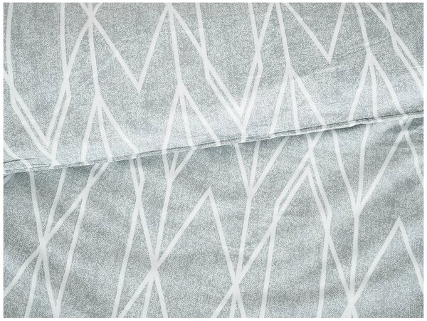 Posteljina od Renforcé pamuka GRAY STRIPES siva Dimenzije posteljine: 70 x 90 cm | 140 x 200 cm