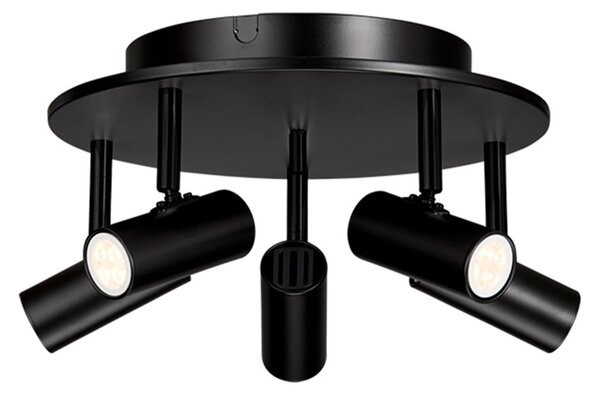 Cato 5-spot Stropna Lampa Mat Crna/Mat Crna - Belid