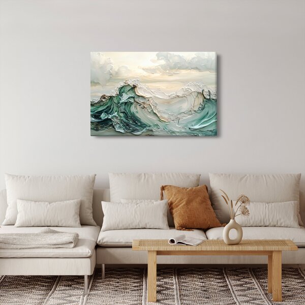 Slika - 3D morska apstrakcija (90x60 cm)
