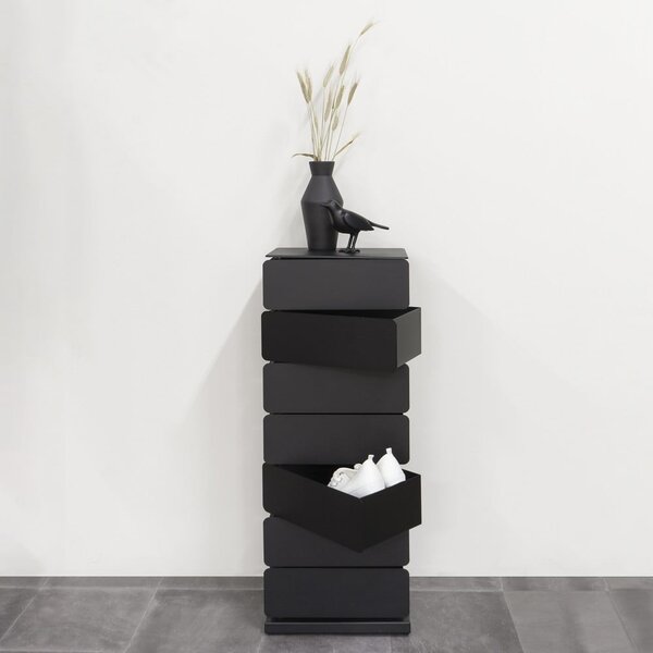 Crna metalna komoda 37x99x26 cm Joey – Spinder Design