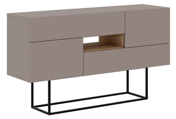 Siva/bež niska komoda 145x82 cm Titan – Marckeric