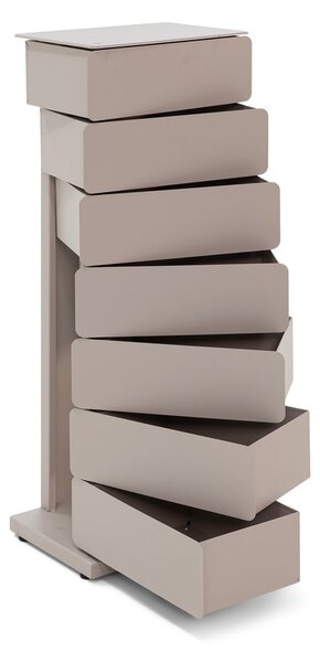 Smeđe-siva metalna komoda 37x99x26 cm Joey – Spinder Design
