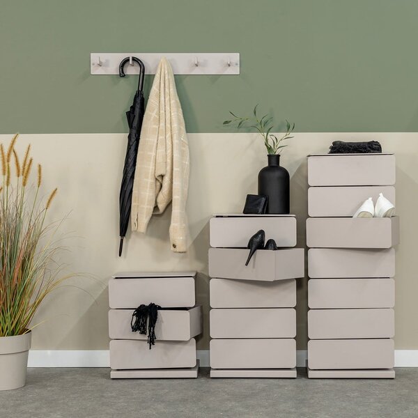 Smeđe-siva metalna komoda 37x99x26 cm Joey – Spinder Design