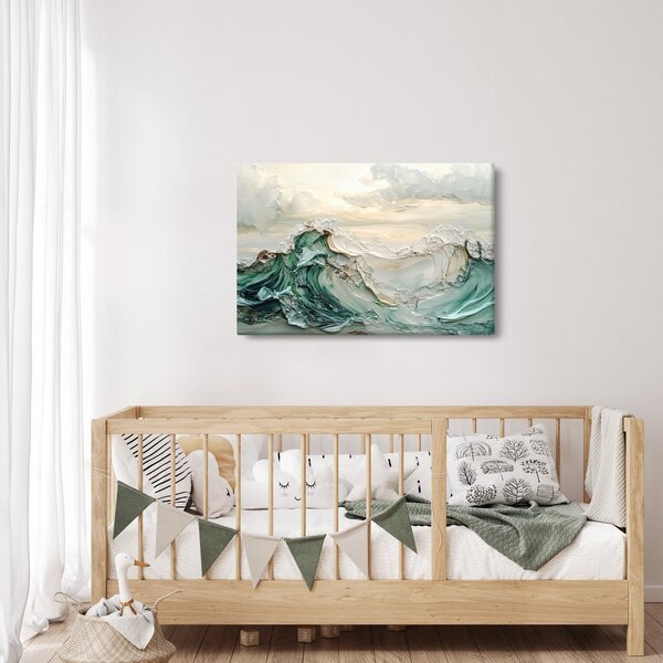 Slika - 3D morska apstrakcija (90x60 cm)