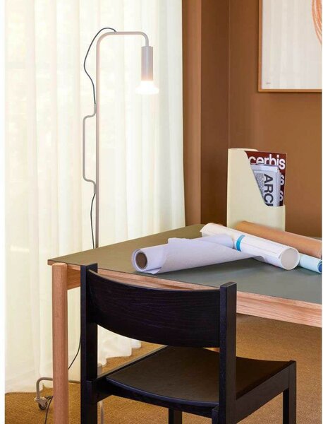 Podne Lampa Hübsch, Sivo, Dnevna soba, Metal, Dizajn