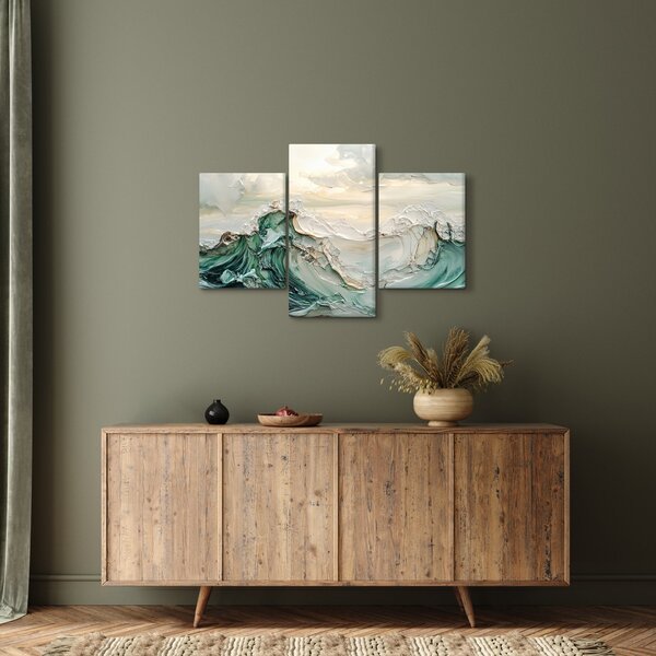 Slika - 3D morska apstrakcija (90x60 cm)