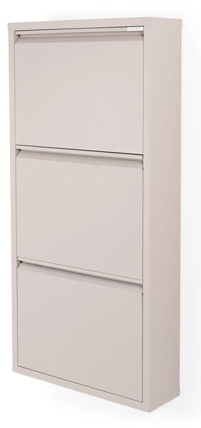 Smeđe-sivi metalni preklopni ormarić za cipele 50x103x15 cm Billy – Spinder Design