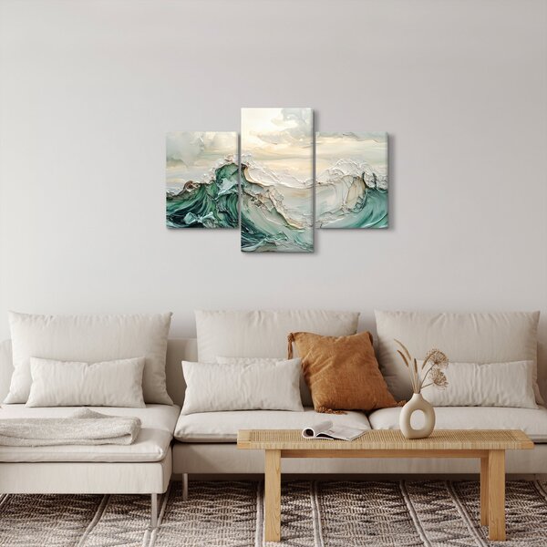 Slika - 3D morska apstrakcija (90x60 cm)