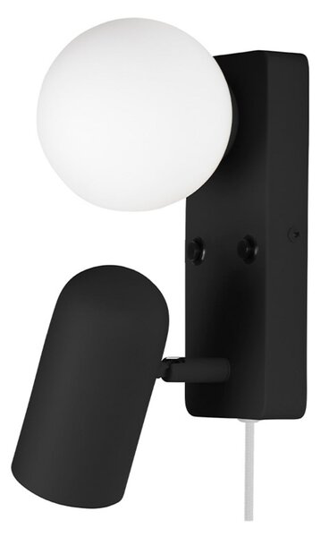 Zidne Svjetiljka Globen Lighting, Crno, Dnevna soba, Staklo