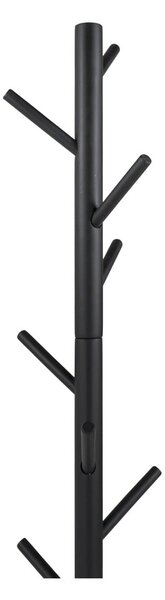 Crna vješalica od masivnog kaučuka ø 36x170 cm Bro – Spinder Design