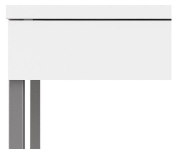 Bijeli radni stol Tvilum Function Plus, 126 x 52 cm