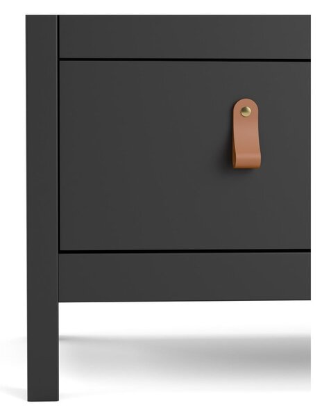 Crna niska komoda 82x80 cm Madrid – Tvilum