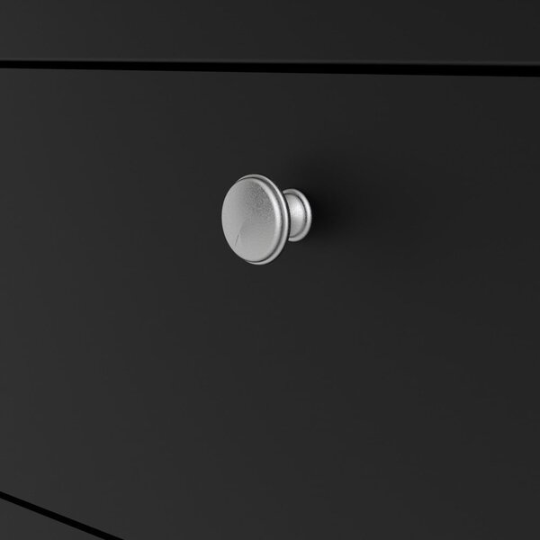 Crna niska komoda 82x80 cm Madrid – Tvilum