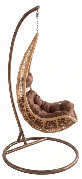 Žuta viseća stolica AMAZONIA sa stalkom