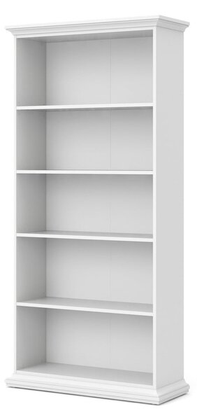 Bijela biblioteka 96x201 cm Paris – Tvilum